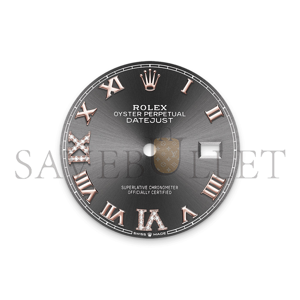 r*l*x datejust 36 oyster, 36 mm, oystersteel, everose gold and Di*m*nds watch 126281rbr-0012